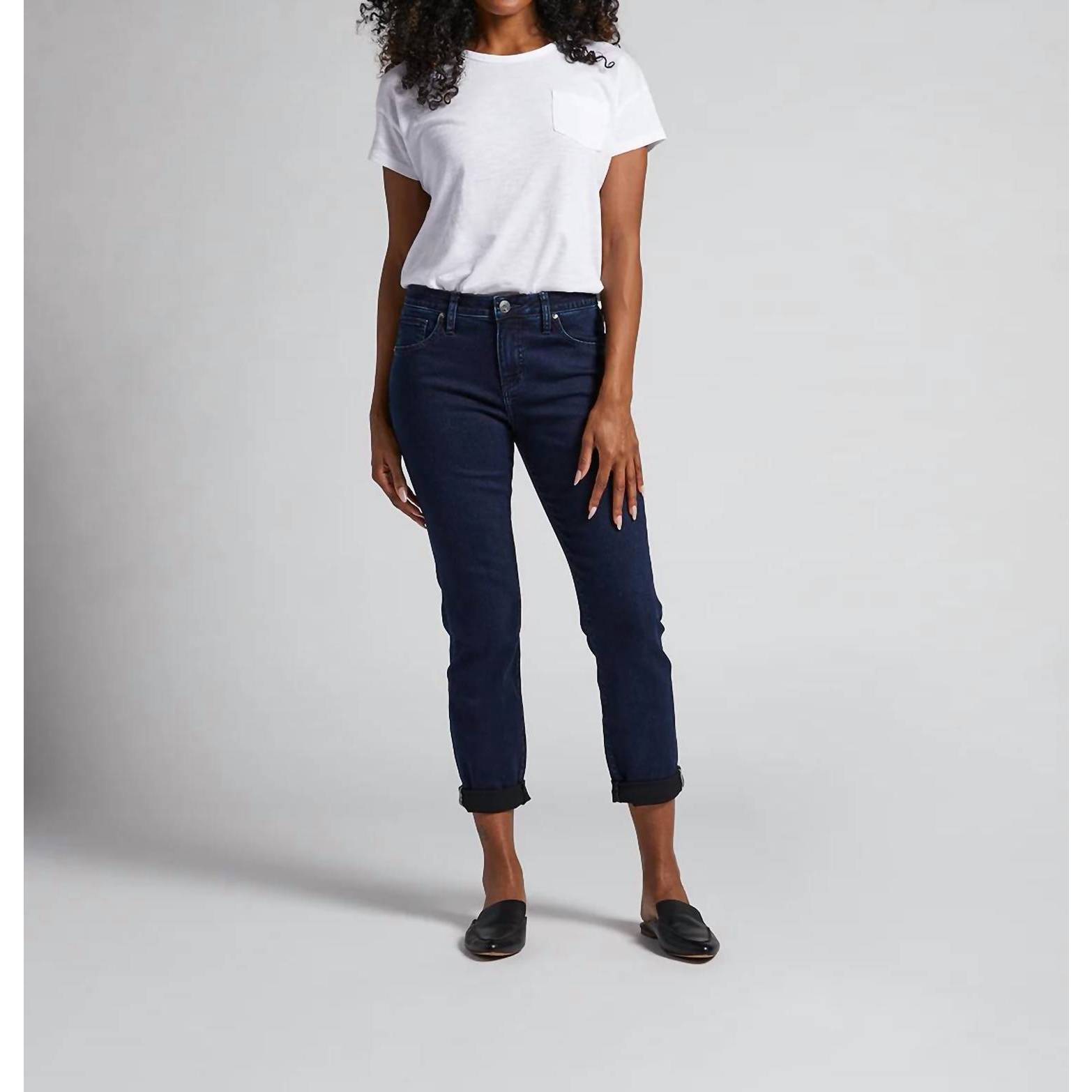 New Jag Carter Girlfriend Jeans In Midnight